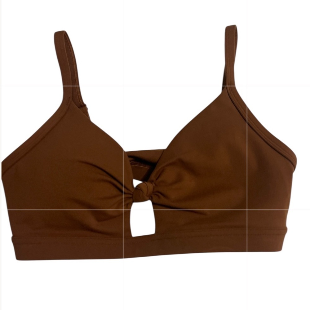 Spiritual Gangster Brown Yoga Sports Bra • NWT • Barefoot Luxury • Boss Babe